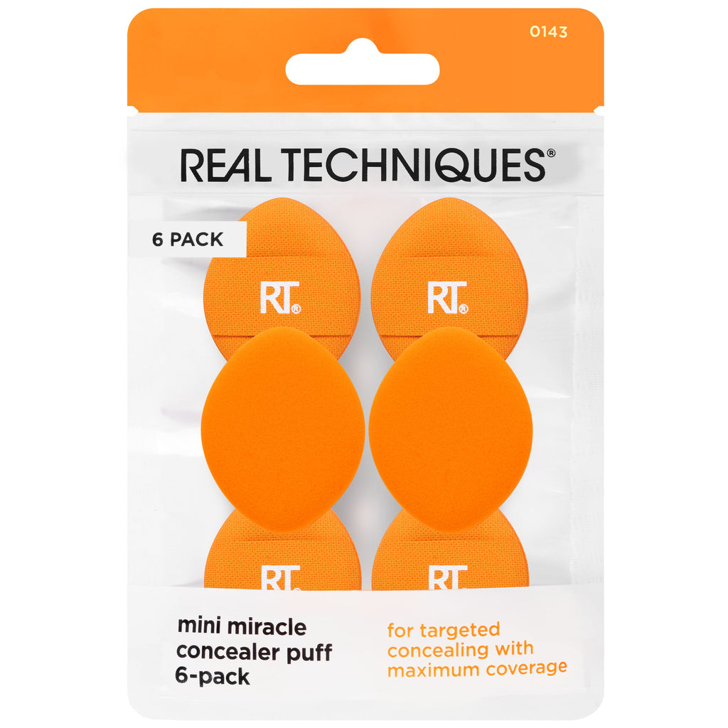Real Techniques Mini Miracle Concealer Puff 6 Pack
