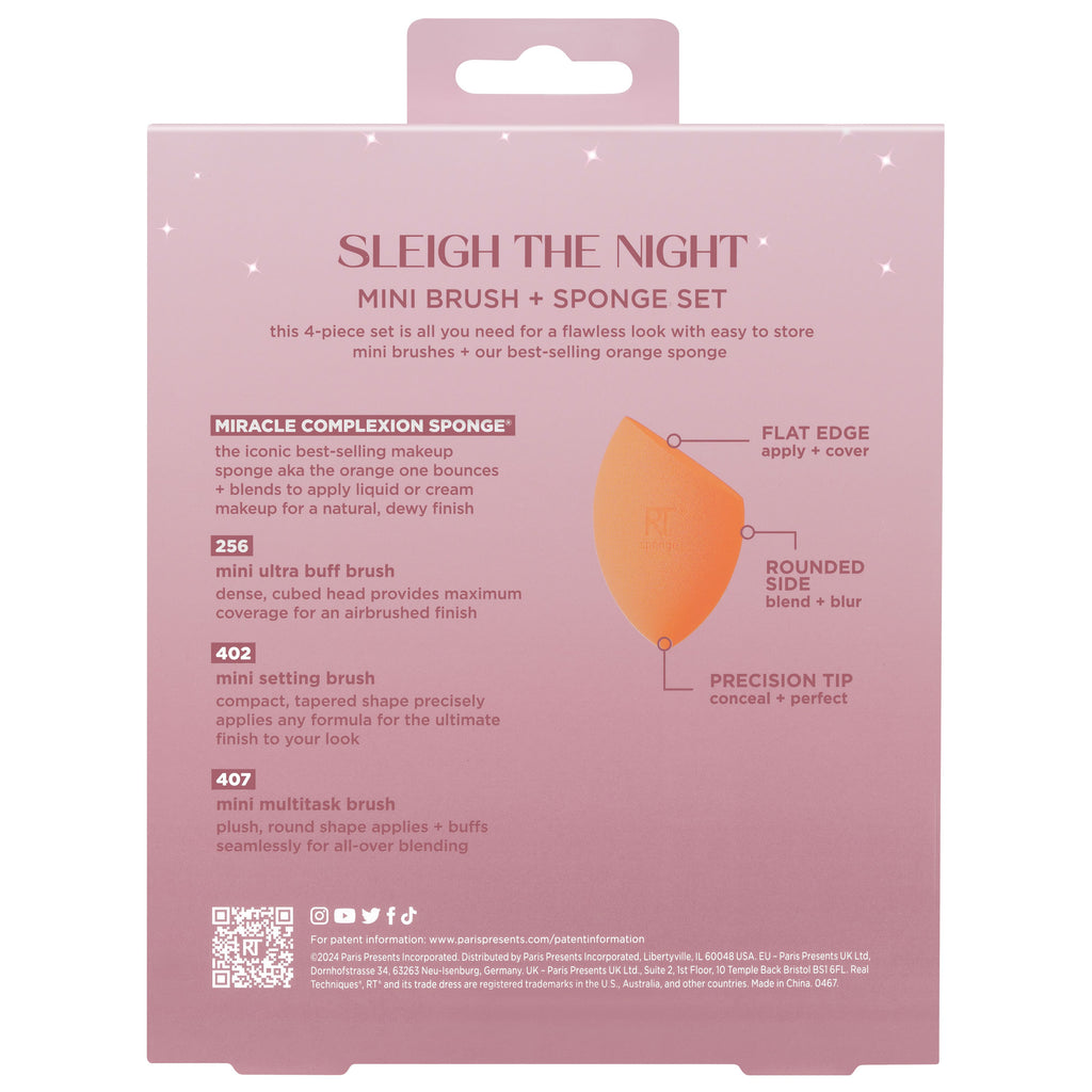 Sleigh The Night Mini Brush + Sponge Set