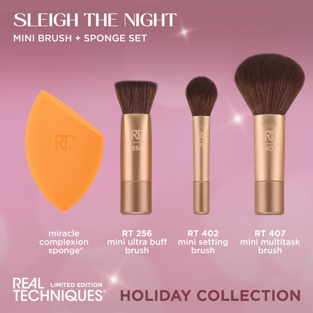 Sleigh The Night Mini Brush + Sponge Set