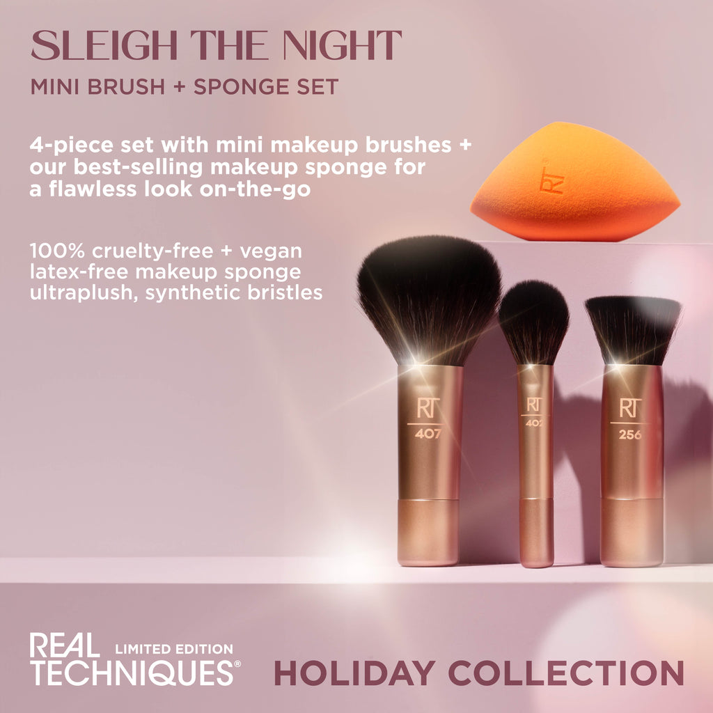 Sleigh The Night Mini Brush + Sponge Set