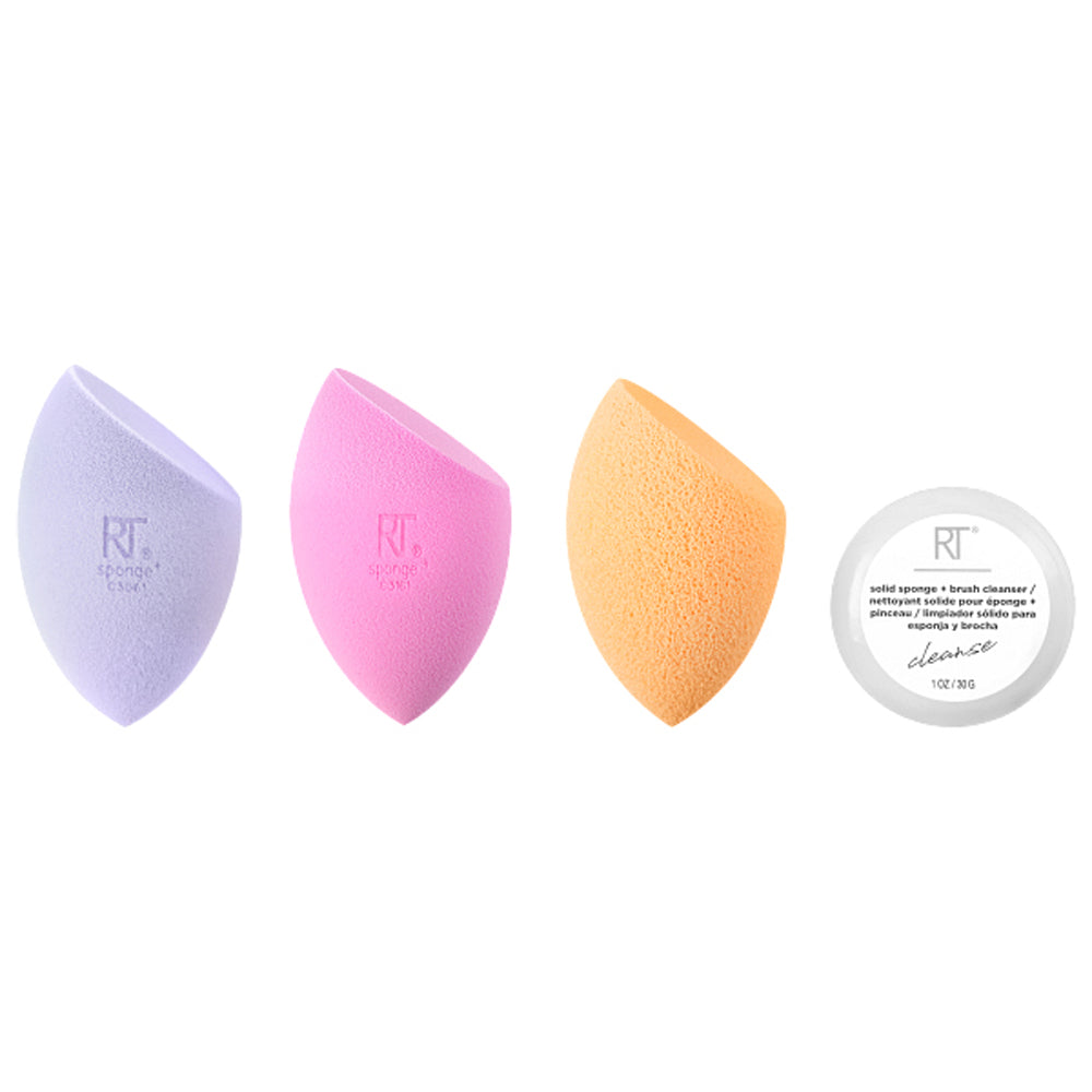 REAL TECHNIQUES CHROMA READY, SET, BLEND 4-PIECE SPONGE SET